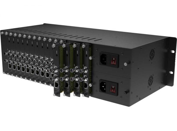 Kiloview RU03 Rack Rear with Cards