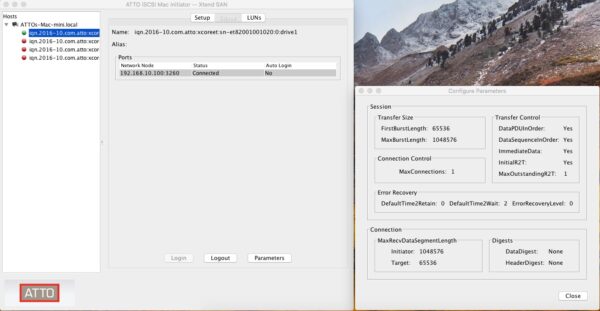 ATTO iSCSI Initiator